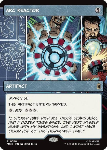 Arc Reactor (Borderless), Marvel Super Heroes 310
