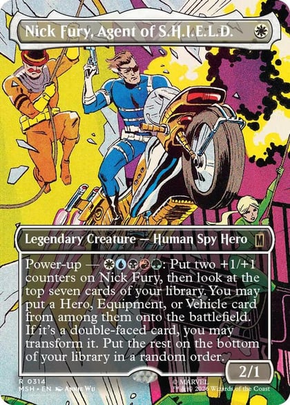 Nick Fury, Agent of S.H.I.E.L.D. (Borderless) (0314), Marvel Super Heroes 314