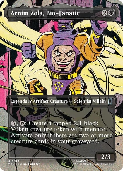 Arnim Zola, Bio-Fanatic (Borderless), Marvel Super Heroes 319