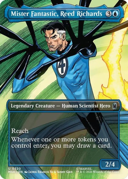 Mister Fantastic, Reed Richards (Borderless), Marvel Super Heroes 320