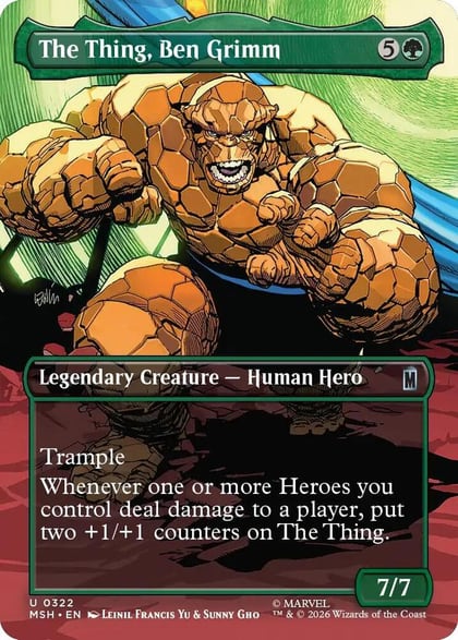 The Thing, Ben Grimm (Borderless), Marvel Super Heroes 322
