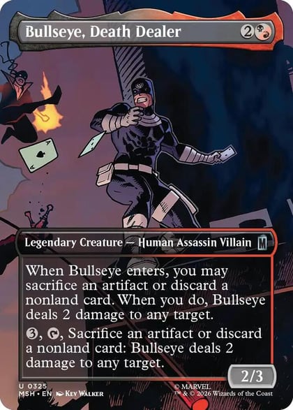 Bullseye, Death Dealer (Borderless), Marvel Super Heroes 325