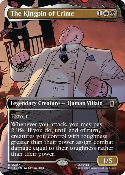 The Kingpin of Crime (Borderless) (0327), Marvel Super Heroes 327