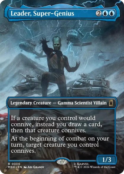 Leader, Super-Genius (Borderless), Marvel Super Heroes 330