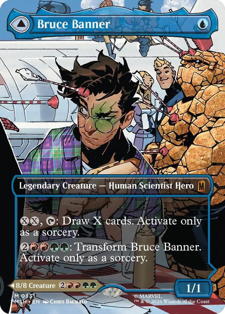 Bruce Banner (Borderless) (0331), Marvel Super Heroes 331