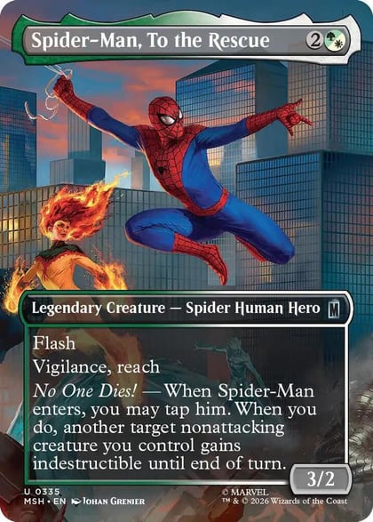 Spider-Man, To the Rescue (Borderless), Marvel Super Heroes 335