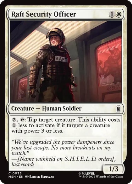 Raft Security Officer, Marvel Super Heroes 33