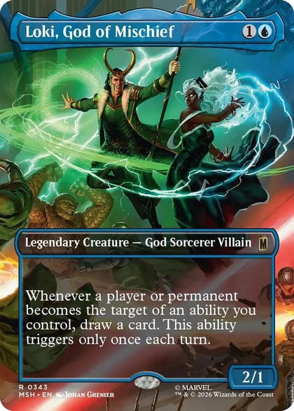 Loki, God of Mischief (Borderless), Marvel Super Heroes 343