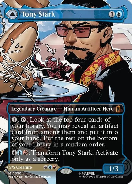 Tony Stark (Borderless) (0350), Marvel Super Heroes 350