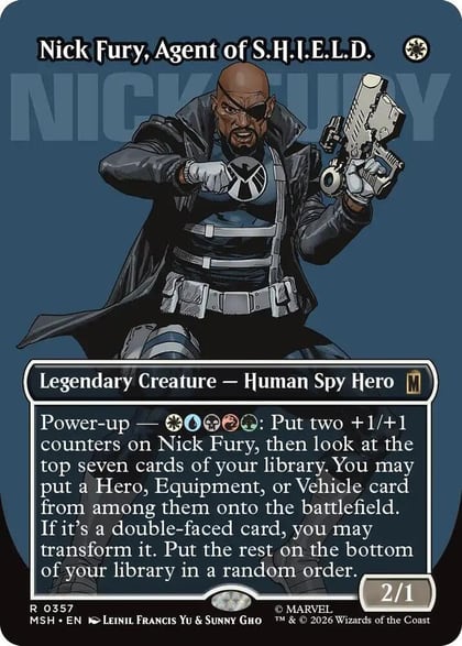 Nick Fury, Agent of S.H.I.E.L.D. (Borderless) (0357), Marvel Super Heroes 357
