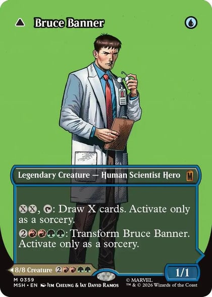 Bruce Banner (Borderless) (0359), Marvel Super Heroes 359