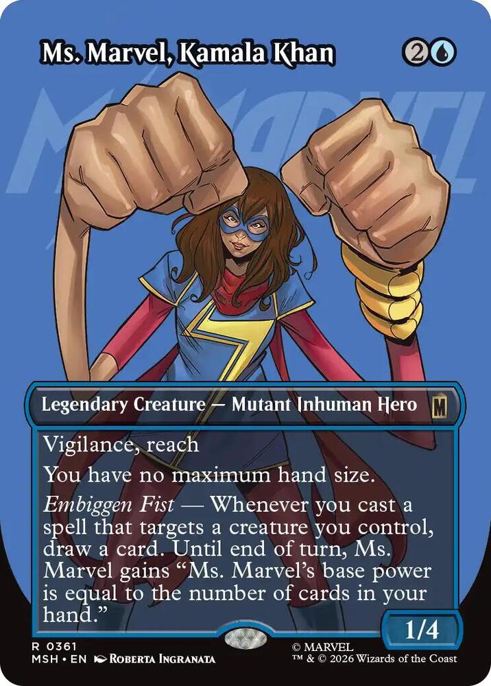 Ms. Marvel, Kamala Khan (Borderless), Marvel Super Heroes 361