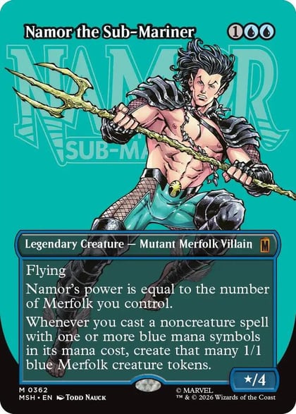 Namor the Sub-Mariner (Borderless) (0362), Marvel Super Heroes 362