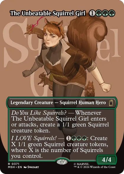 The Unbeatable Squirrel Girl (Borderless), Marvel Super Heroes 371