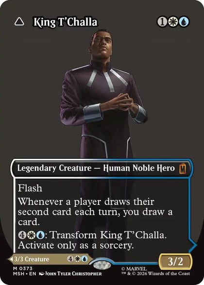 King T'Challa (Borderless) (0373), Marvel Super Heroes 373
