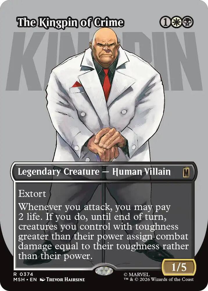 The Kingpin of Crime (Borderless) (0374), Marvel Super Heroes 374