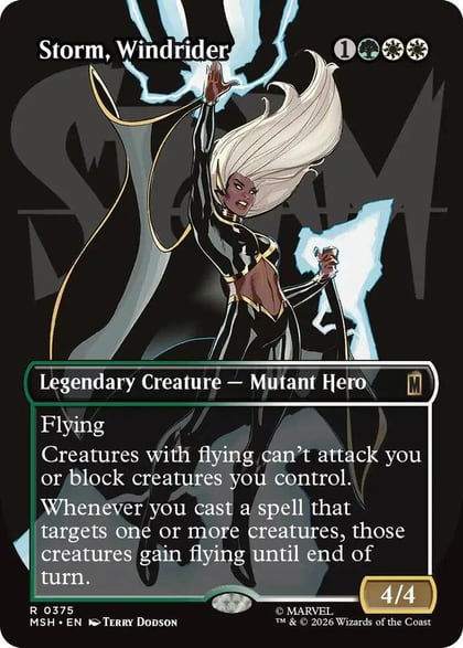 Storm, Windrider (Borderless), Marvel Super Heroes 375
