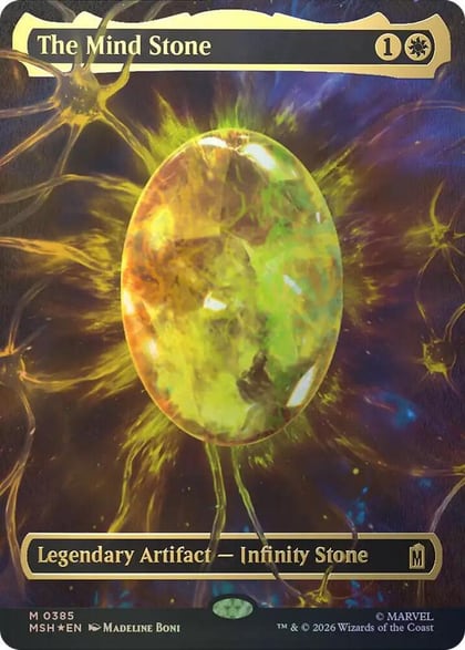 The Mind Stone (Borderless) (Cosmic Foil), Marvel Super Heroes 385
