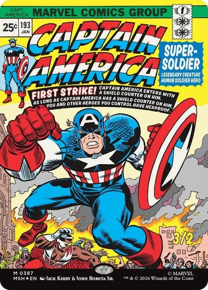 Captain America, Super-Soldier (Borderless) (0387), Marvel Super Heroes 387