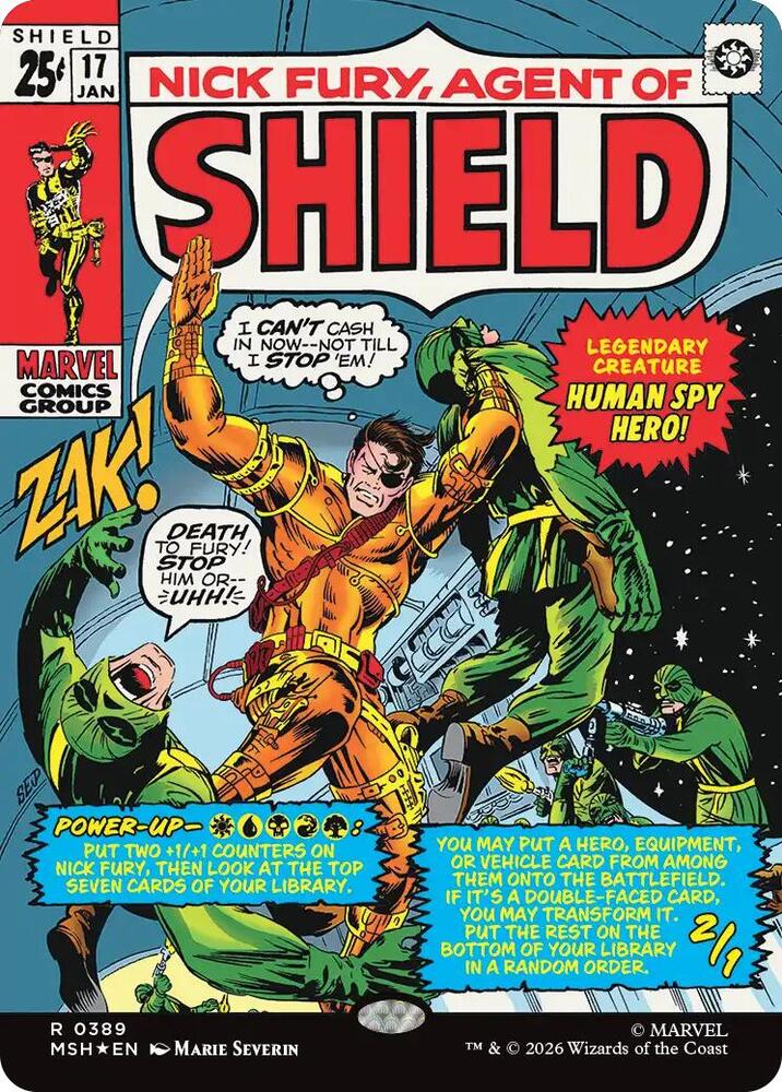 Nick Fury, Agent of S.H.I.E.L.D. (Borderless) (0389), Marvel Super Heroes 389