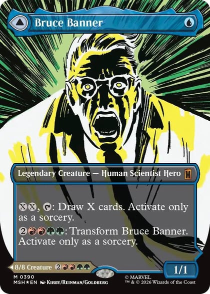 Bruce Banner (Borderless) (0390), Marvel Super Heroes 390