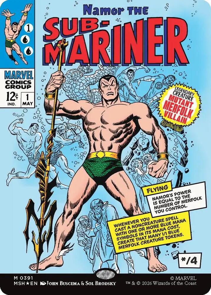 Namor the Sub-Mariner (Borderless) (0391), Marvel Super Heroes 391