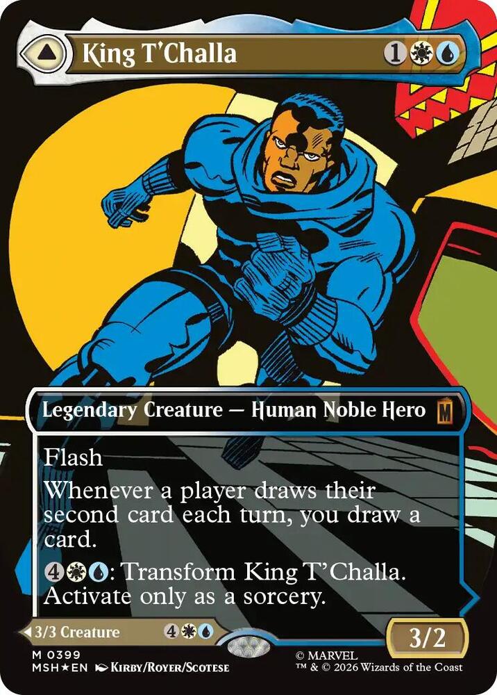 King T'Challa (Borderless) (0399), Marvel Super Heroes 399