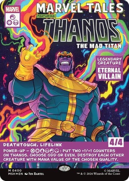 Thanos, The Mad Titan (Borderless) (0400), Marvel Super Heroes 400