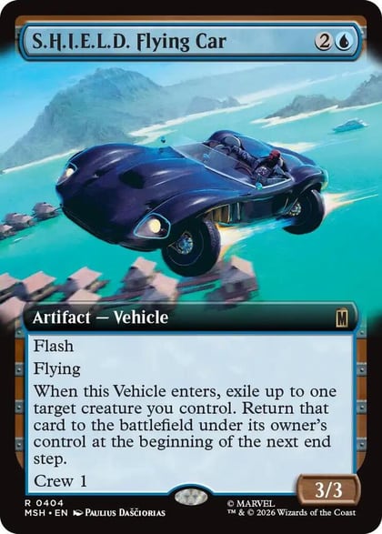 S.H.I.E.L.D. Flying Car (Extended Art), Marvel Super Heroes 404