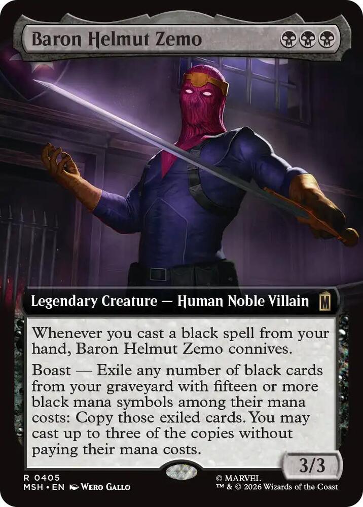 Baron Helmut Zemo (Extended Art), Marvel Super Heroes 405