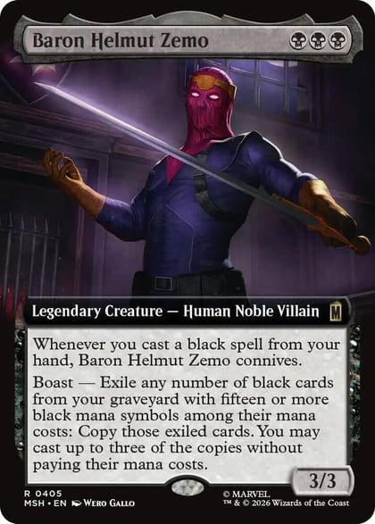 Baron Helmut Zemo (Extended Art), Marvel Super Heroes 405