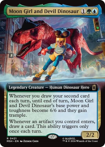Moon Girl and Devil Dinosaur (Extended Art), Marvel Super Heroes 421