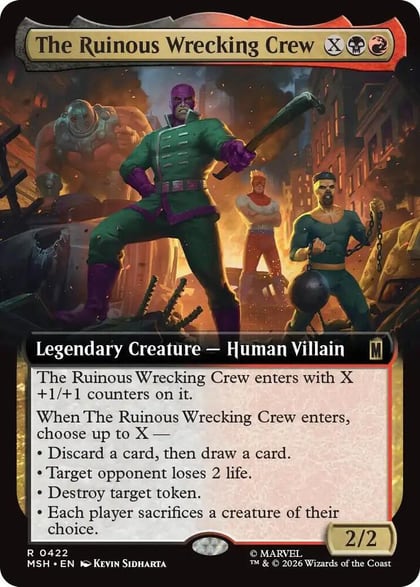 The Ruinous Wrecking Crew (Extended Art), Marvel Super Heroes 422