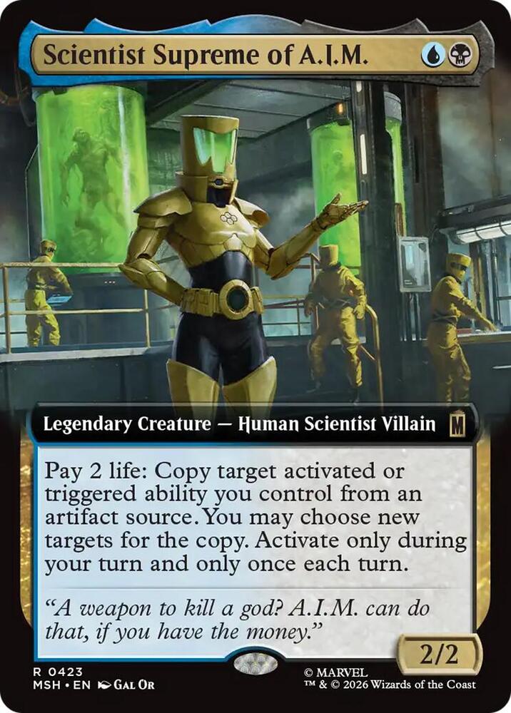 Scientist Supreme of A.I.M. (Extended Art), Marvel Super Heroes 423
