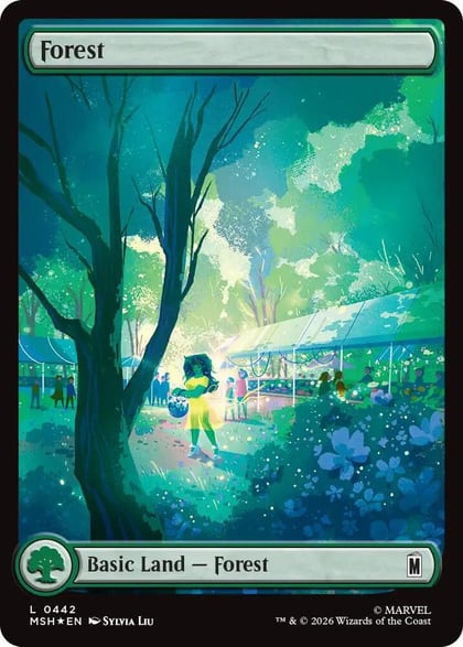 Forest (0442) (Surge Foil), Marvel Super Heroes 442