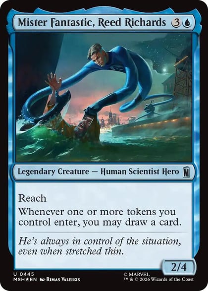 Mister Fantastic, Reed Richards (Surge Foil), Marvel Super Heroes 445