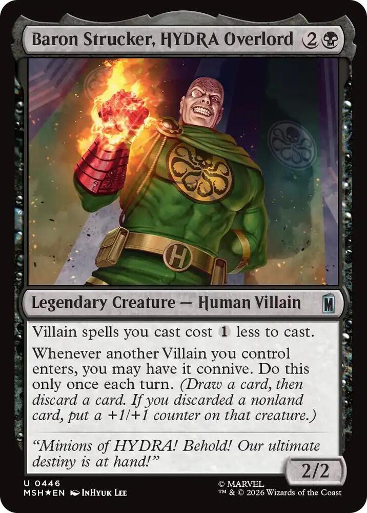 Baron Strucker, HYDRA Overlord (Surge Foil), Marvel Super Heroes 446