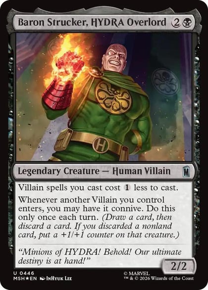 Baron Strucker, HYDRA Overlord (Surge Foil), Marvel Super Heroes 446
