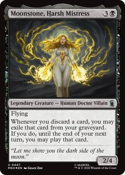 Moonstone, Harsh Mistress (Surge Foil), Marvel Super Heroes 447