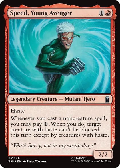 Speed, Young Avenger (Surge Foil), Marvel Super Heroes 448