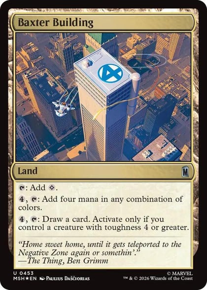 Baxter Building (Surge Foil), Marvel Super Heroes 453