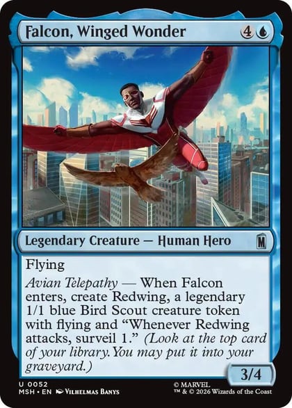Falcon, Winged Wonder, Marvel Super Heroes 52
