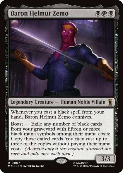 Baron Helmut Zemo, Marvel Super Heroes 87