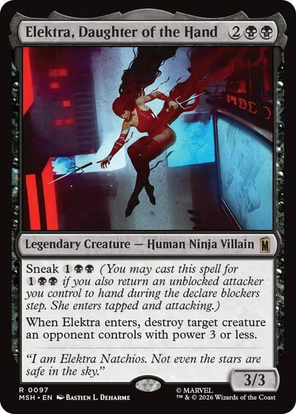 Elektra, Daughter of the Hand, Marvel Super Heroes 97