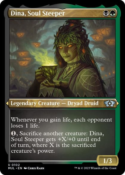 Dina, Soul Steeper (Foil Etched), March of the Machine: Multiverse Legends 102