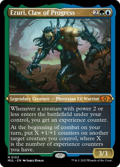 Ezuri, Claw of Progress (Foil Etched), March of the Machine: Multiverse Legends 103