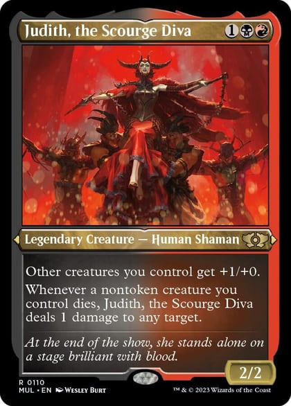 Judith, the Scourge Diva (Foil Etched), March of the Machine: Multiverse Legends 110
