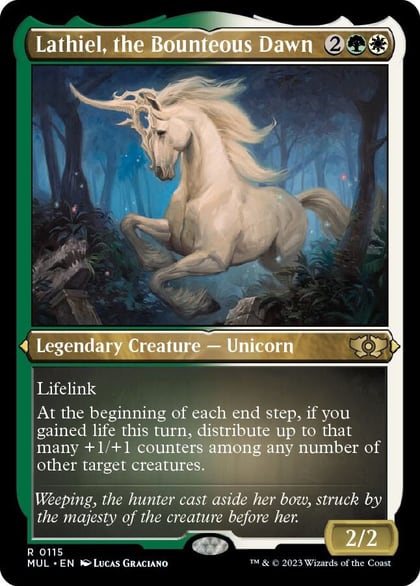 Lathiel, the Bounteous Dawn (Foil Etched), March of the Machine: Multiverse Legends 115