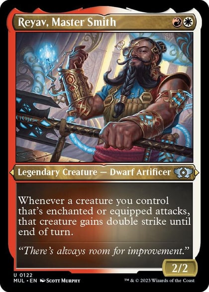 Reyav, Master Smith (Foil Etched), March of the Machine: Multiverse Legends 122
