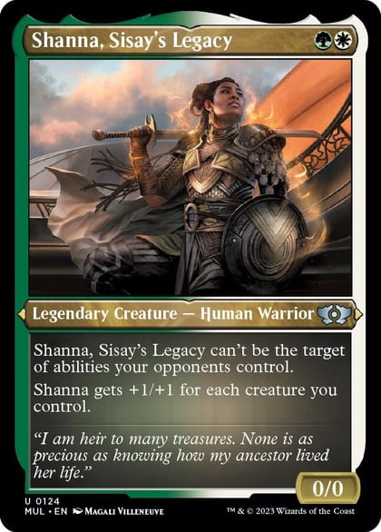 Shanna, Sisay's Legacy (Foil Etched), March of the Machine: Multiverse Legends 124